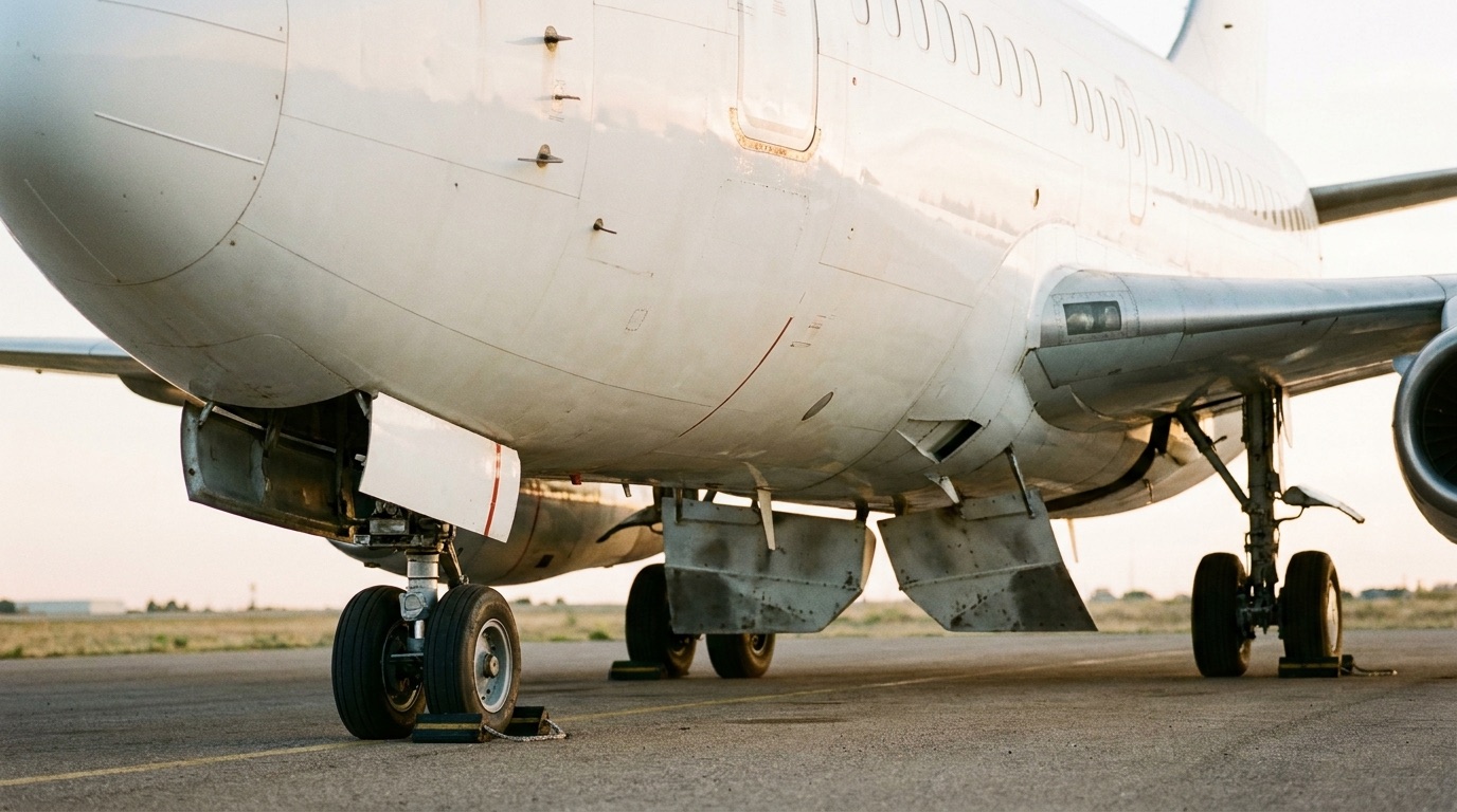 737-200 gravel kit on the nose and main gear