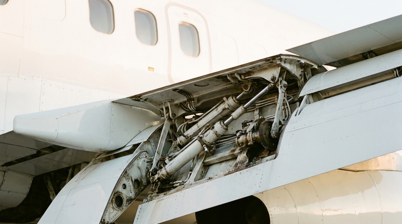 Flight control actuators in the wing